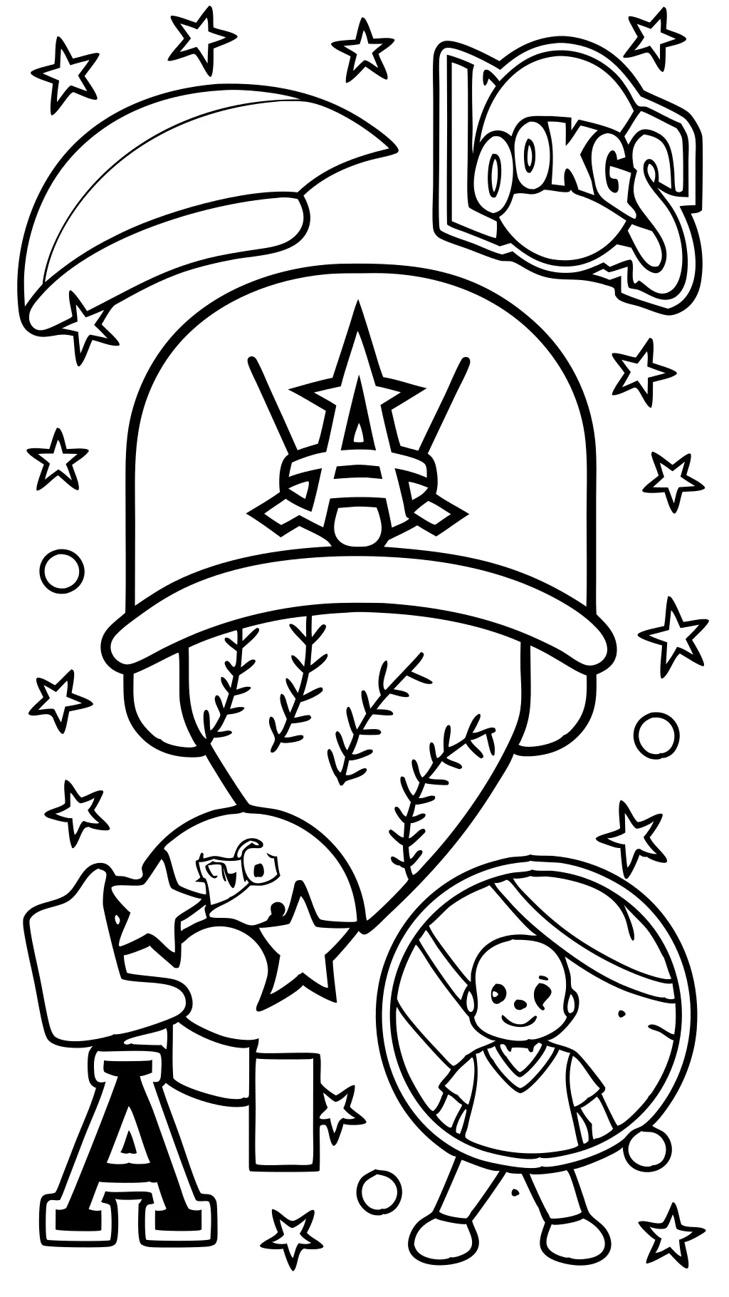 dodgers coloring pages